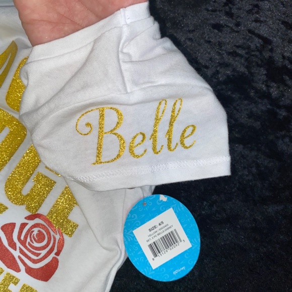 Disney Collection by Tutu Couture 2 pc set BELLE- 4/5T - Picture 5 of 9